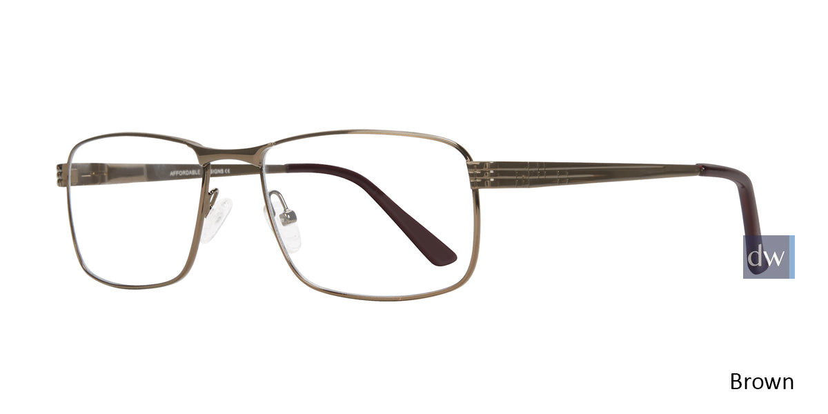 Brown Affordable Designs Chad Eyeglasses