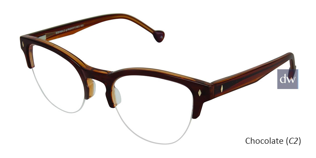 Chocolate (C2) Lisa Loeb PROPHET Eyeglasses