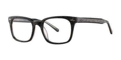 Black Comfort Flex Cassius Eyeglasses.