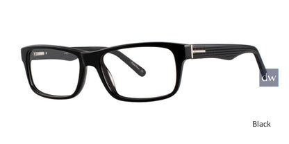 Black Comfort Flex Damon Eyeglasses.