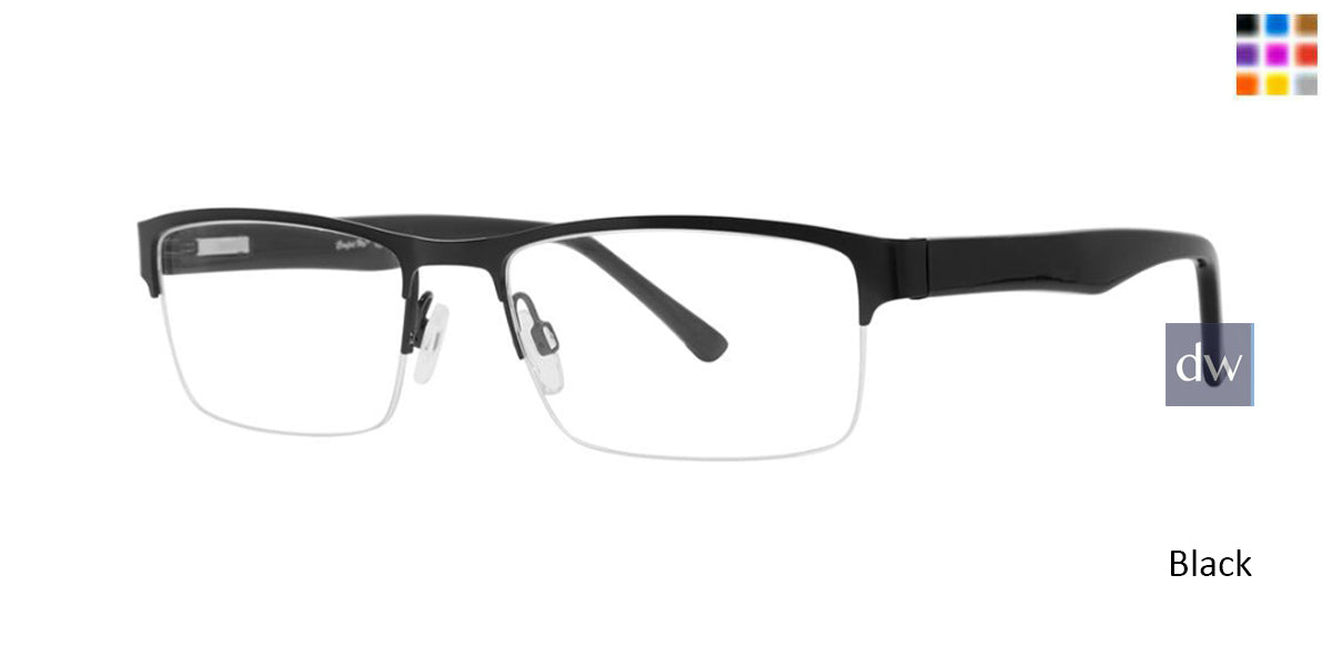 Black Comfort Flex Lyles  Eyeglasses.