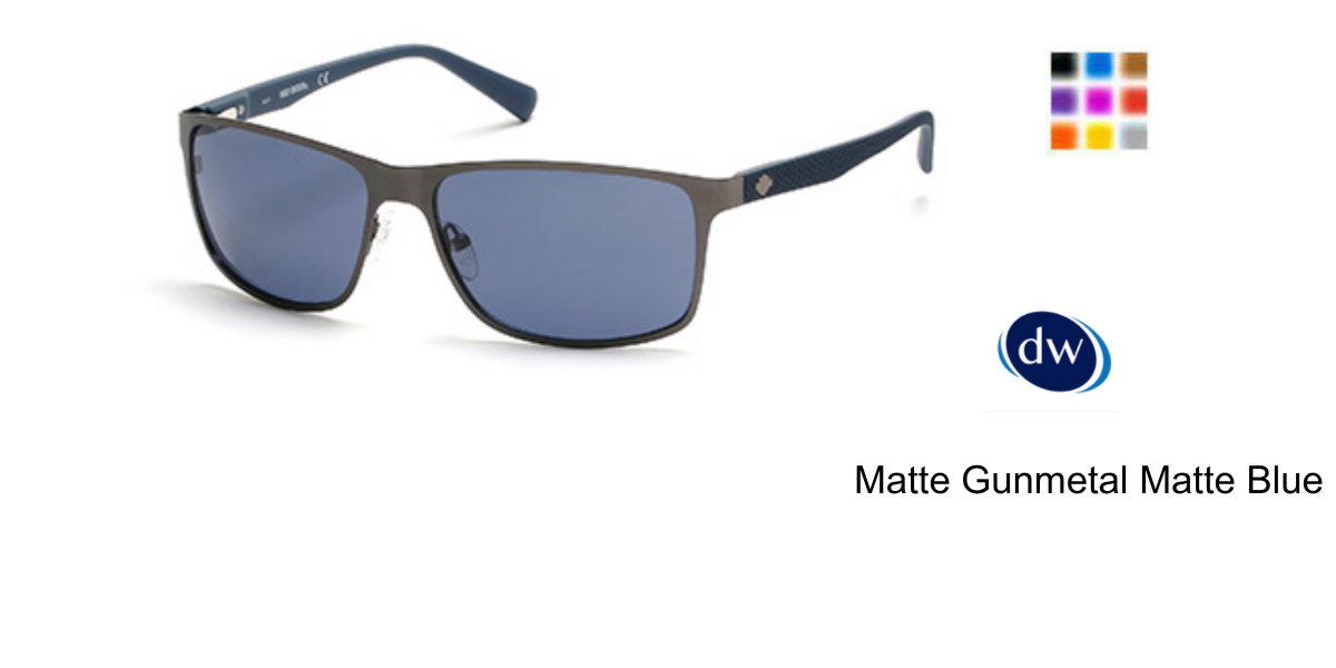Matte Gunmetal Matte Blue