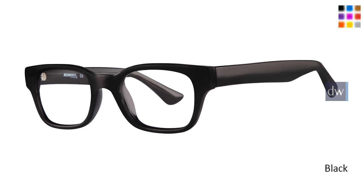 Black Affordable Designs Corvette Eyeglasses.