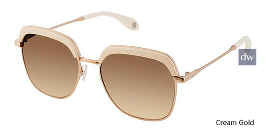 Cream Gold Fysh F-2033 Sunglasses.