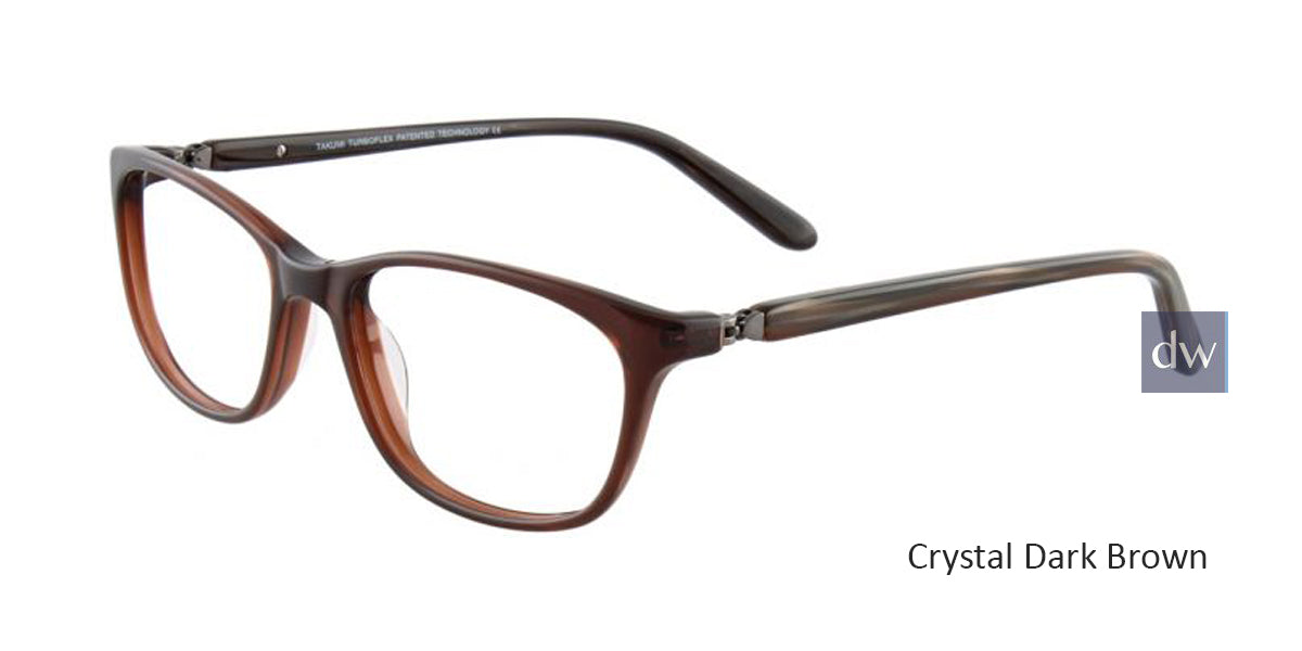 Crystal Dark Brown Turboflex TK904 Eyeglasses.