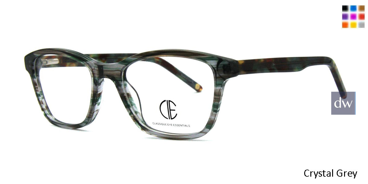 Grey Crystal Cie Sec153 Eyeglasses