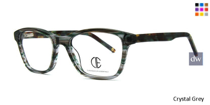 Grey Crystal Cie Sec153 Eyeglasses