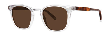 Original Penguin The Long men's square acetate sunglasses in Crystal — polarized