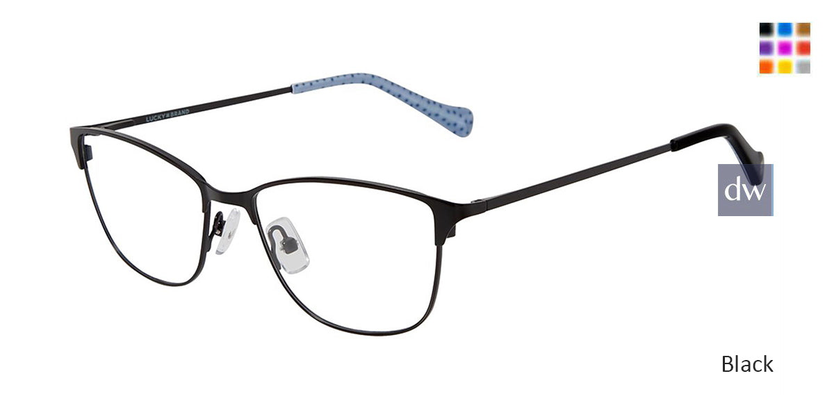 Black Lucky Brand D113 Eyeglasses.