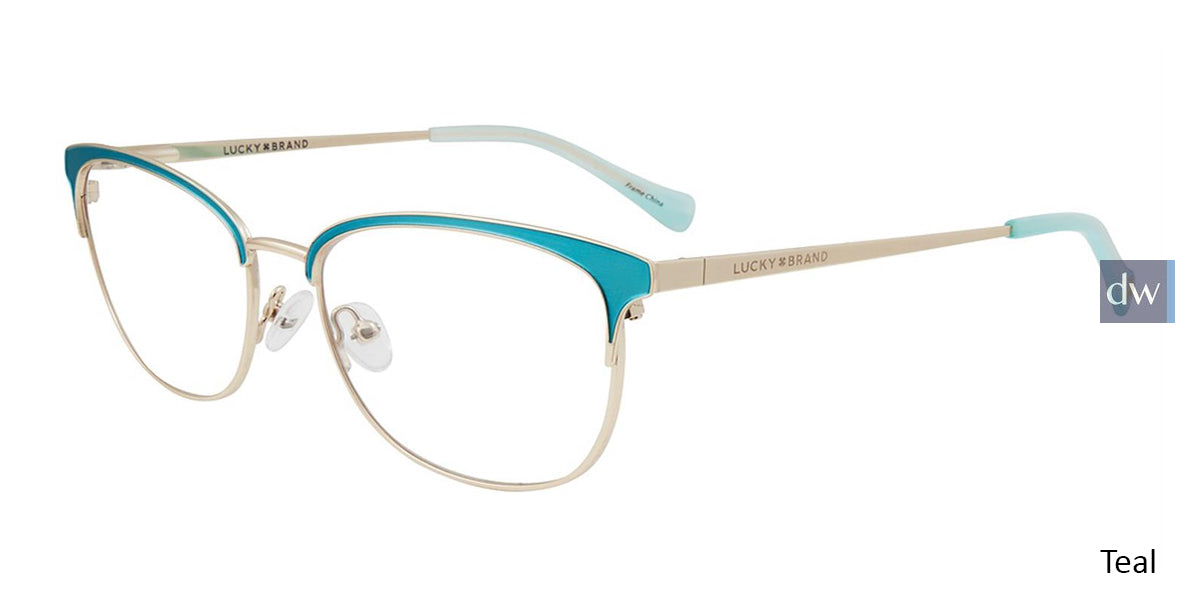 Teal Lucky Brand D115 Eyeglasses.