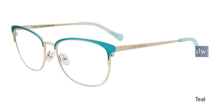 Teal Lucky Brand D115 Eyeglasses.