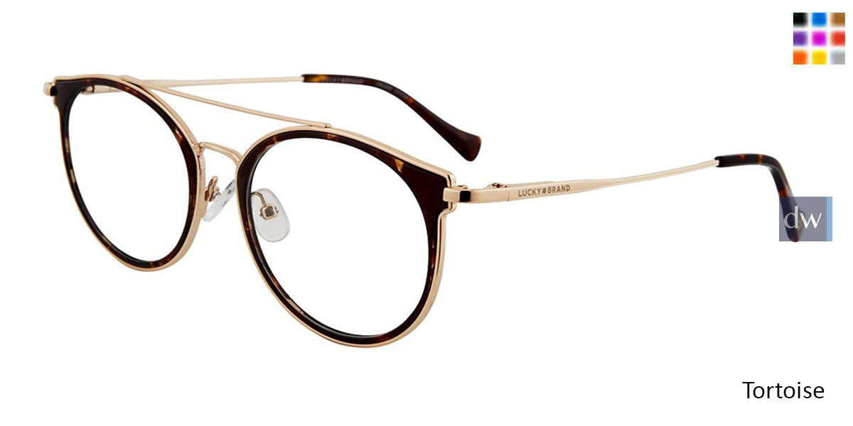 Tortoise Lucky Brand D117 Eyeglasses.