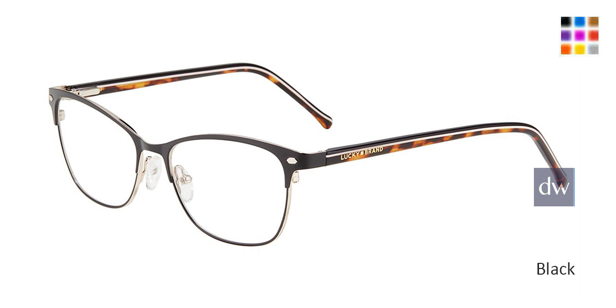 Black Lucky Brand D120 Eyeglasses.