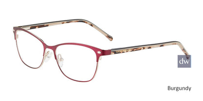 Burgundy Lucky Brand D120 Eyeglasses.