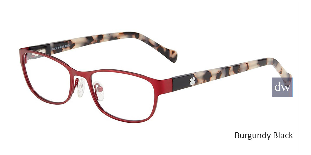 Burgundy Black Lucky Brand D121 Eyeglasses.