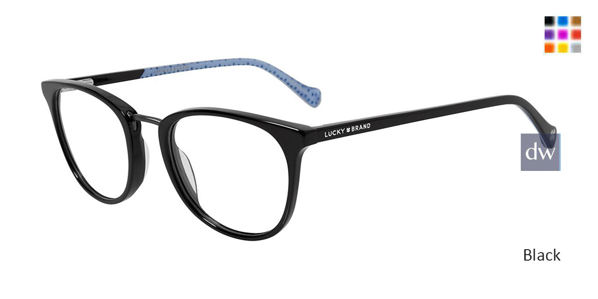 Black Lucky Brand D217 Eyeglasses.