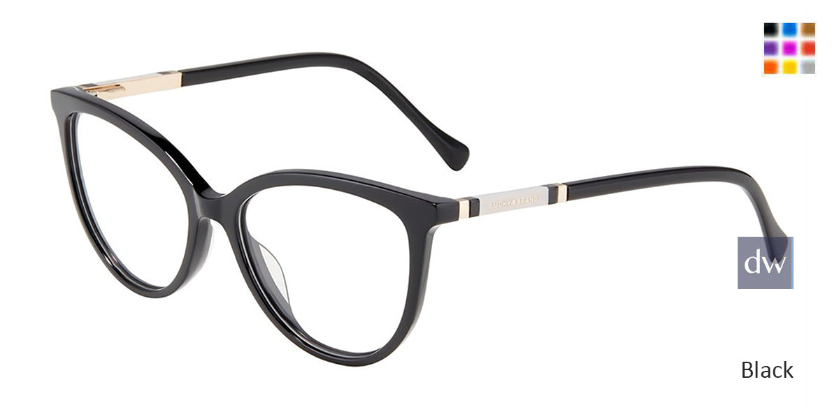 Black Lucky Brand D226 Eyeglasses.