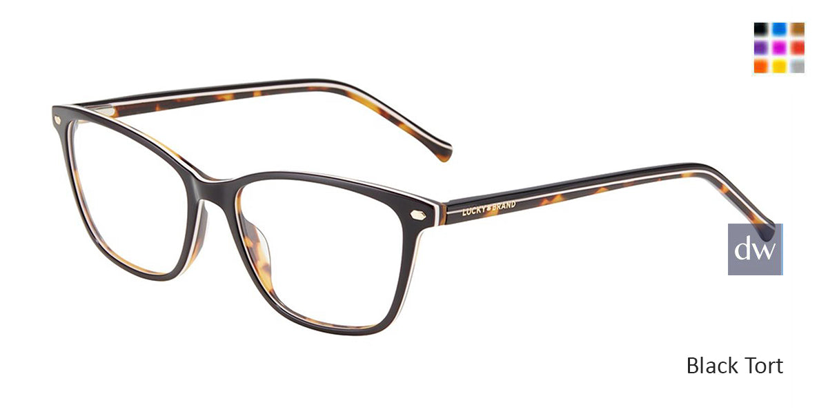 Black Tort Lucky Brand D227 Eyeglasses.