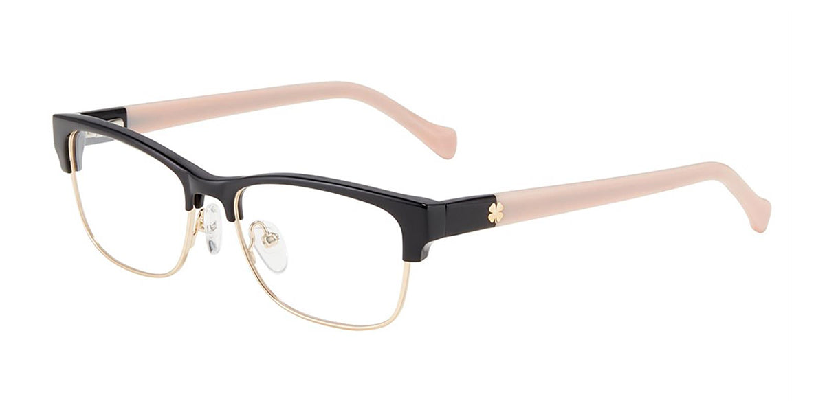 Black Pink Lucky Brand D228 Eyeglasses.