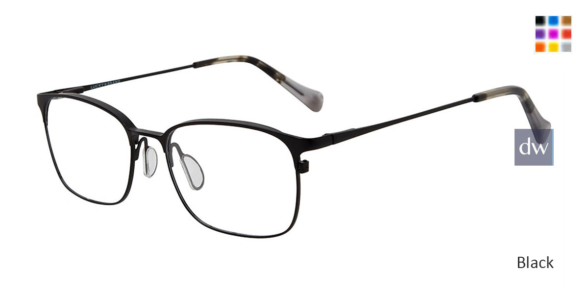 Black Lucky Brand D310 Eyeglasses.
