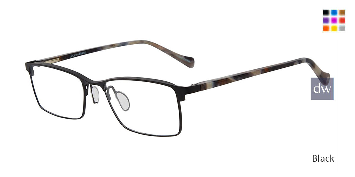 Black Lucky Brand D311 Eyeglasses.