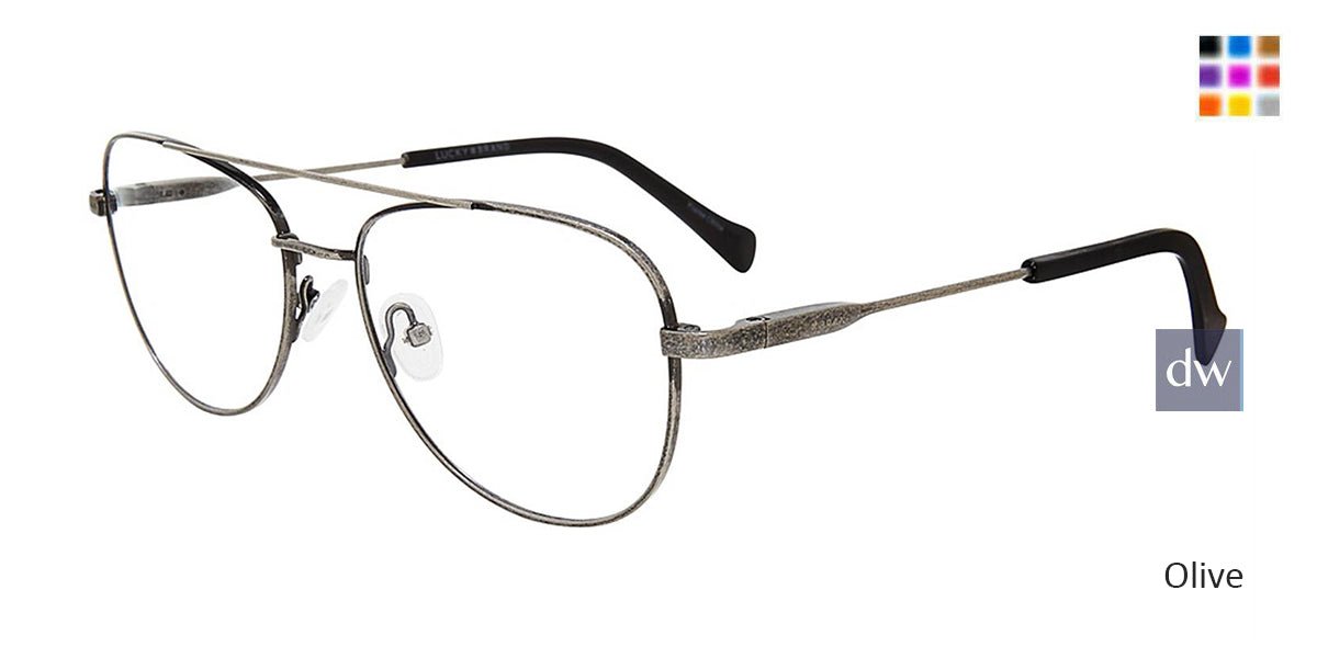 Gunmetal Lucky Brand D313 Eyeglasses.
