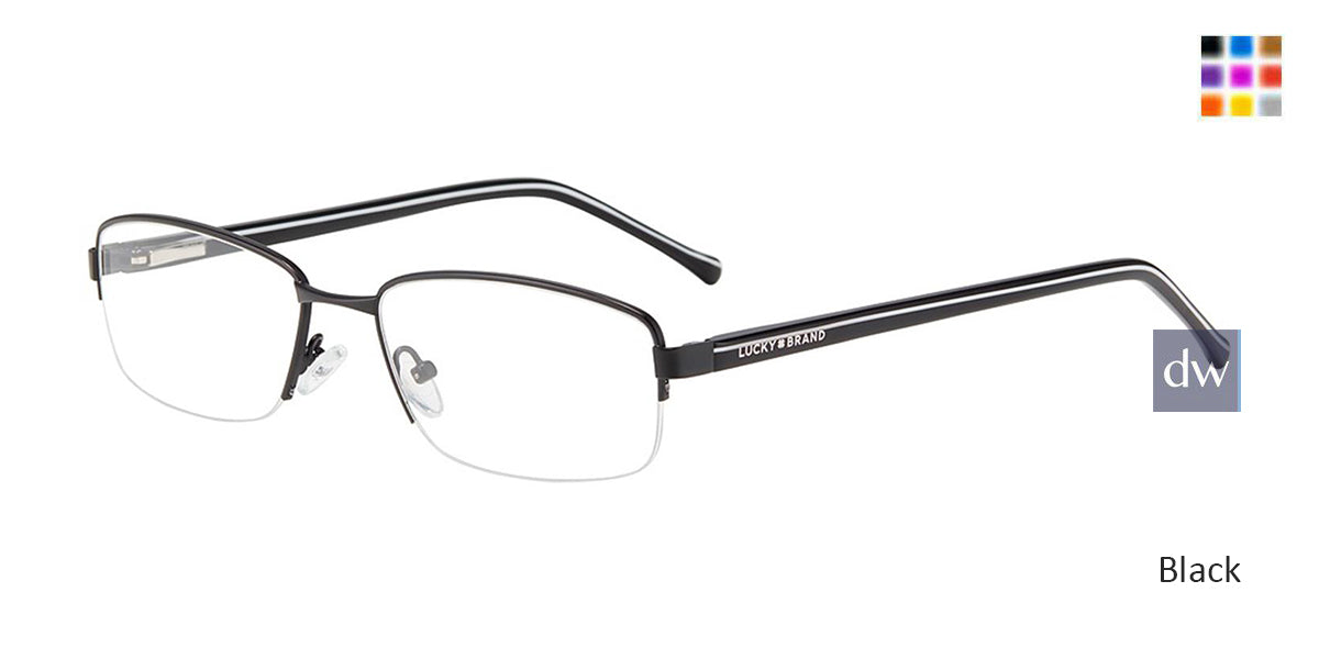 Black Lucky Brand D315 Eyeglasses.