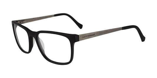Matte Black Lucky Brand D404 Eyeglasses.