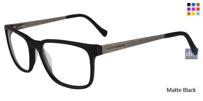 Matte Black Lucky Brand D404 Eyeglasses.
