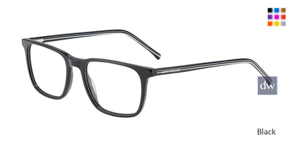 Black Lucky Brand D418 Eyeglasses.