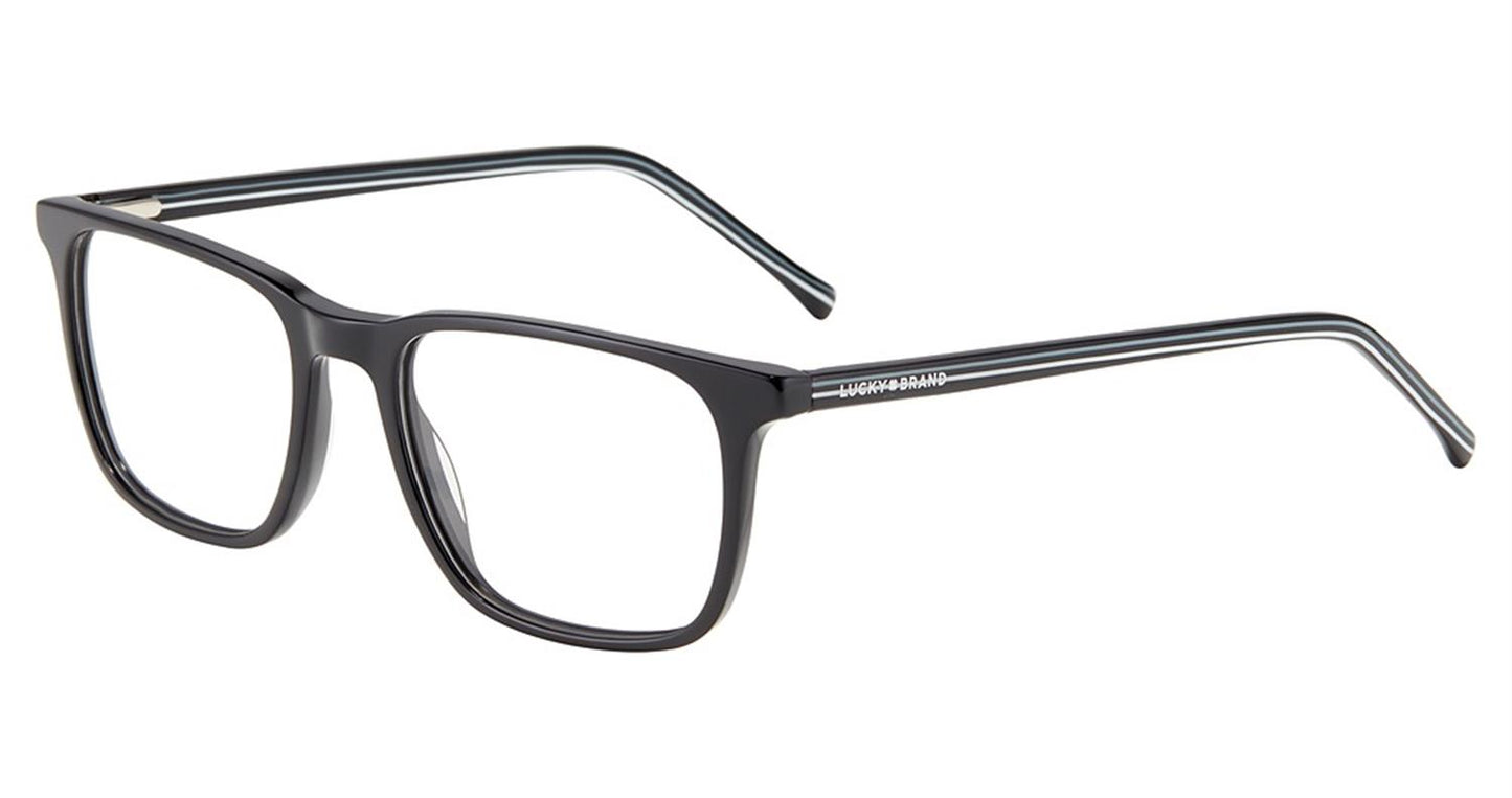 Black Lucky Brand D418 Eyeglasses.