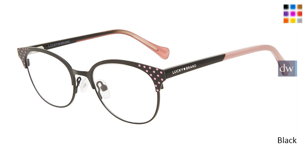 Black Lucky Kid D718 Eyeglasses - Teenager