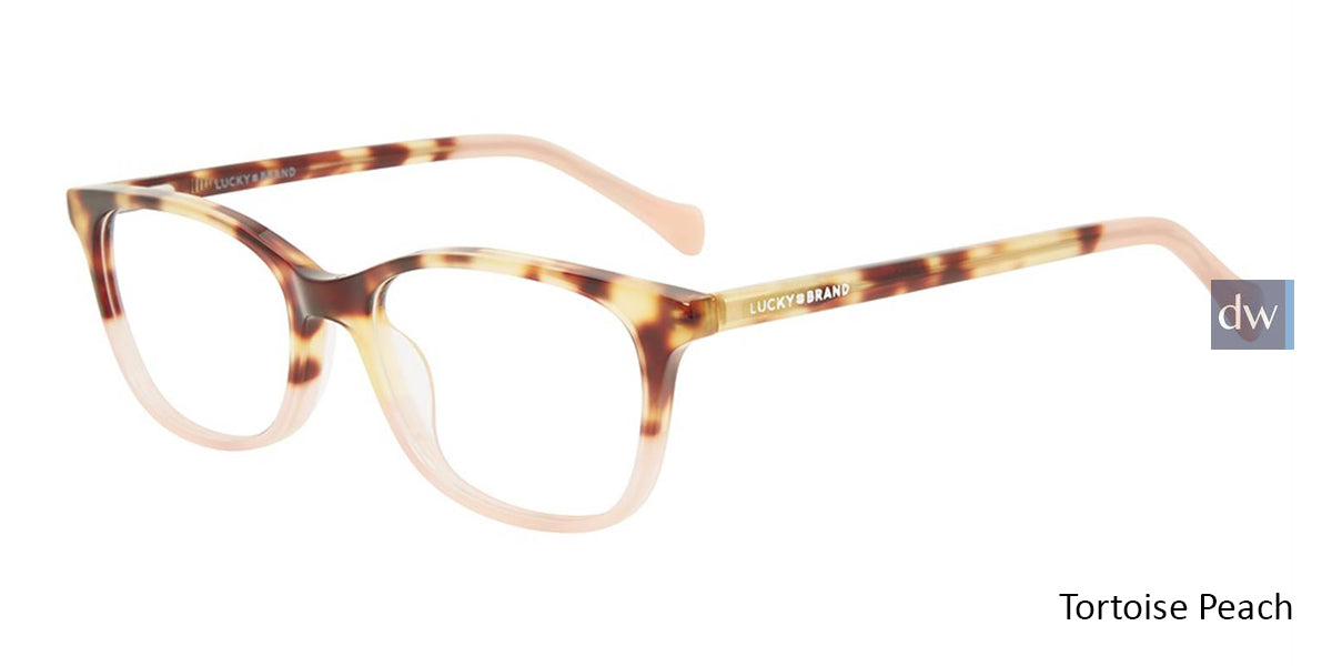 Tortoise Peach Lucky Kid D719 Eyeglasses.