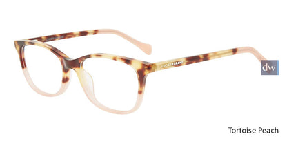 Tortoise Peach Lucky Kid D719 Eyeglasses.