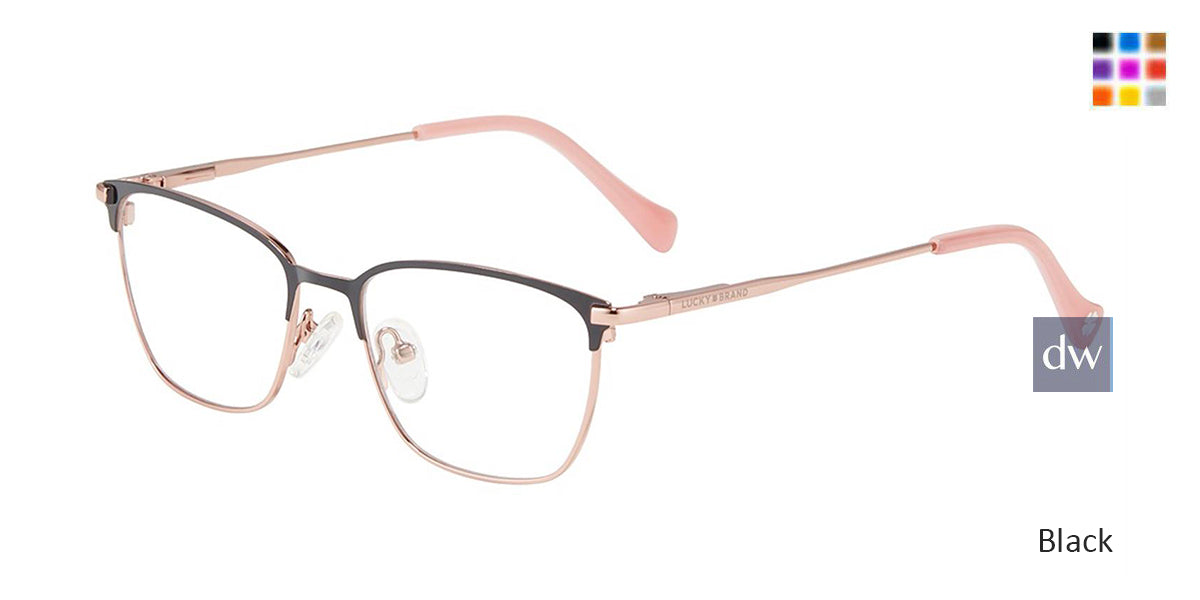 Black Lucky Kid D721 Eyeglasses - Teenager
