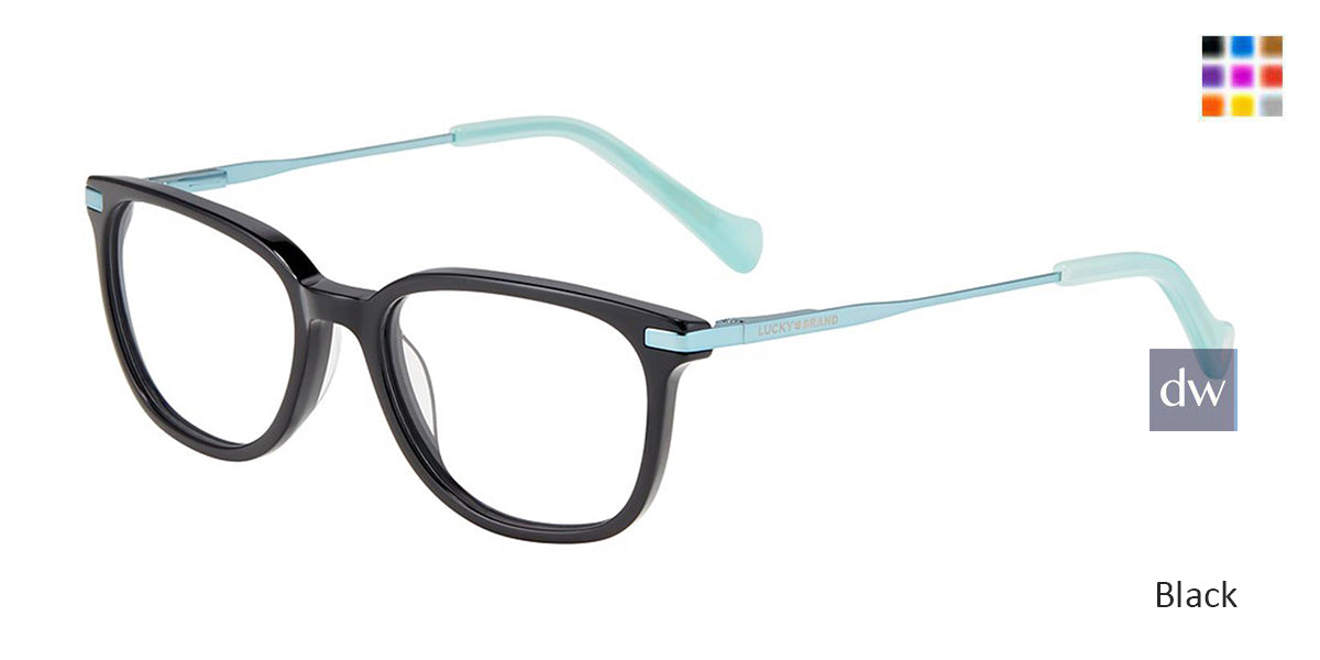Black Lucky Kid D722 Eyeglasses - Teenager