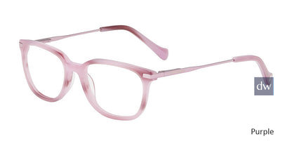 Purple Lucky Kid D722 Eyeglasses - Teenager