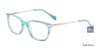Teal Horn Lucky Kid D722 Eyeglasses - Teenager