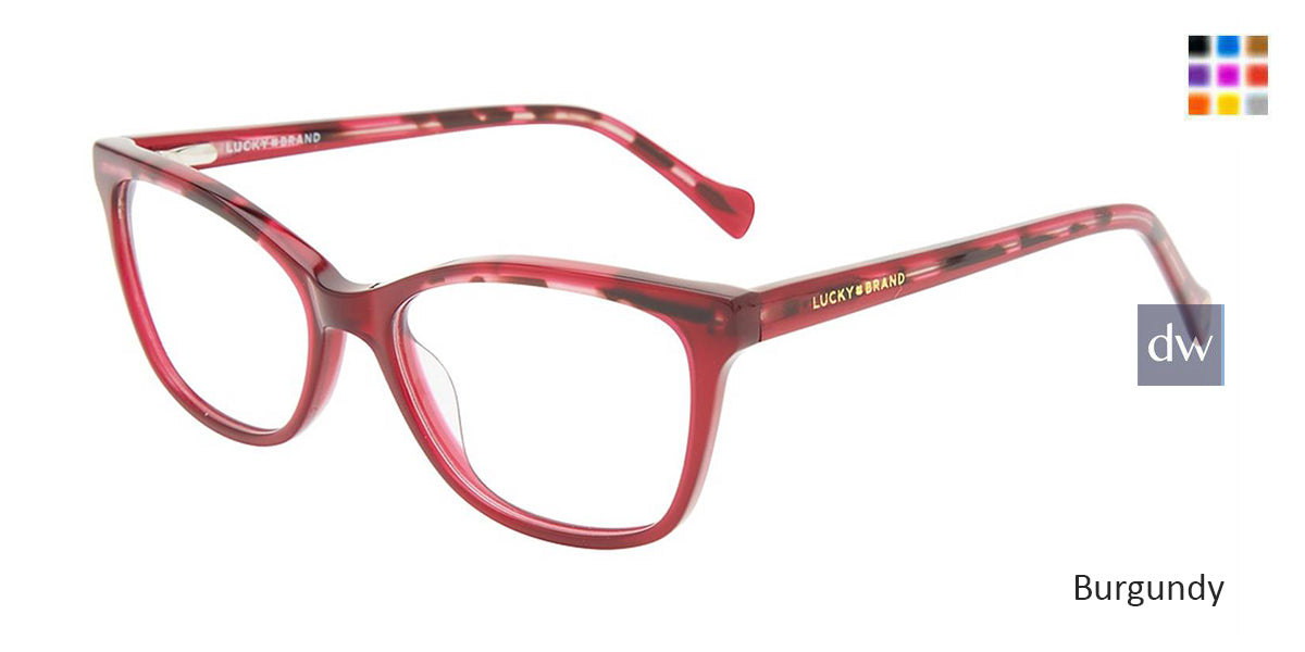Burgundy Lucky Kid D723 Eyeglasses - Teenager