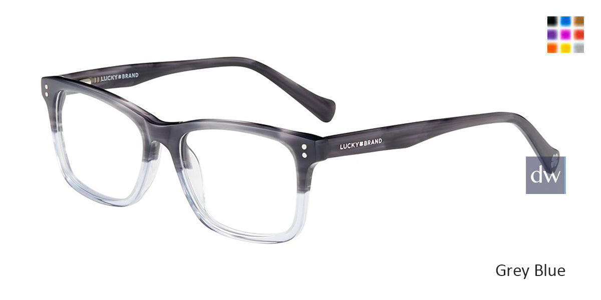 Grey Blue Lucky Kid D724 Eyeglasses - Teenager