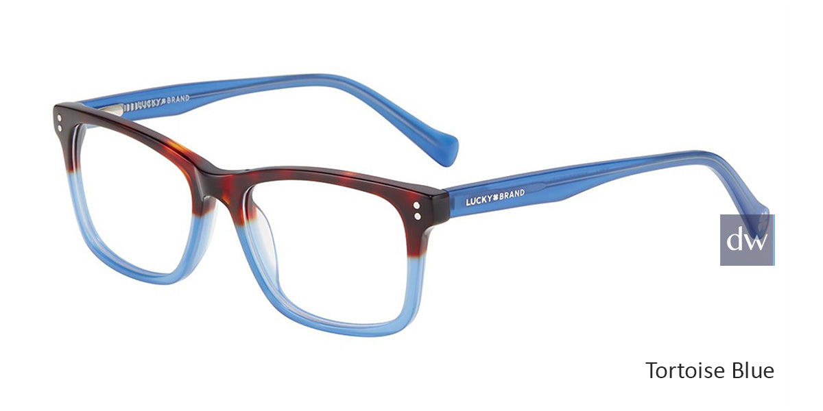Tortoise Blue Lucky Kid D724 Eyeglasses - Teenager