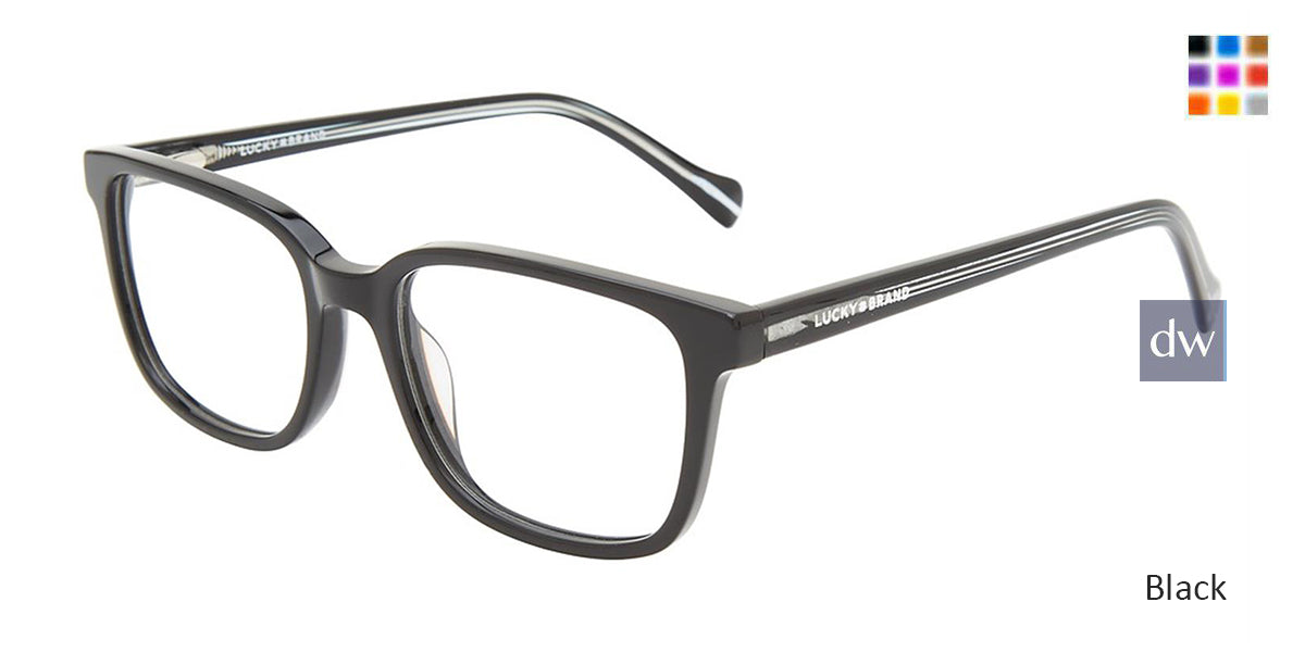 Black Lucky Kid D819 Eyeglasses - Teenager