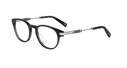 Chopard VCH425 men's pantos full-rim eyeglasses in Dark Blue with silver-tone temple detailing.