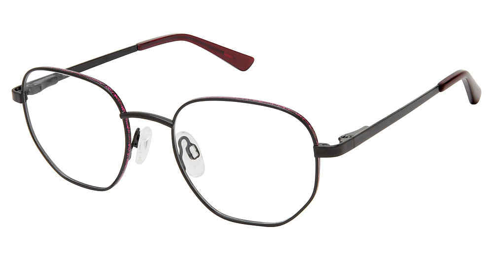 Black Fuchsia Superflex Kids SFK-248 Eyeglasses.