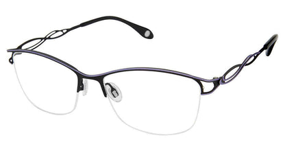 Black Lavender Fysh 3673 Eyeglasses.