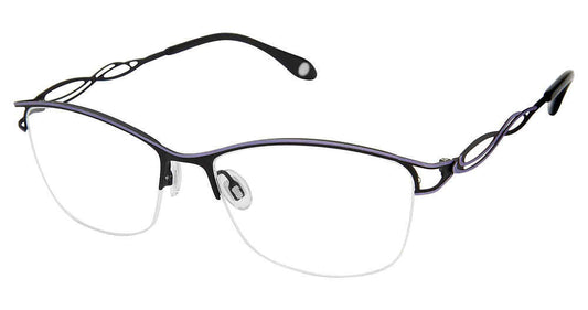 Black Lavender Fysh 3673 Eyeglasses.