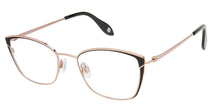 Black Rose Gold Fysh 3663 Eyeglasses.
