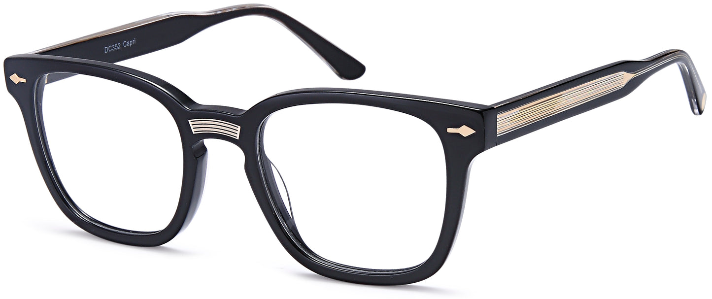 Black Gold Capri Dicaprio DC352 Eyeglasses.