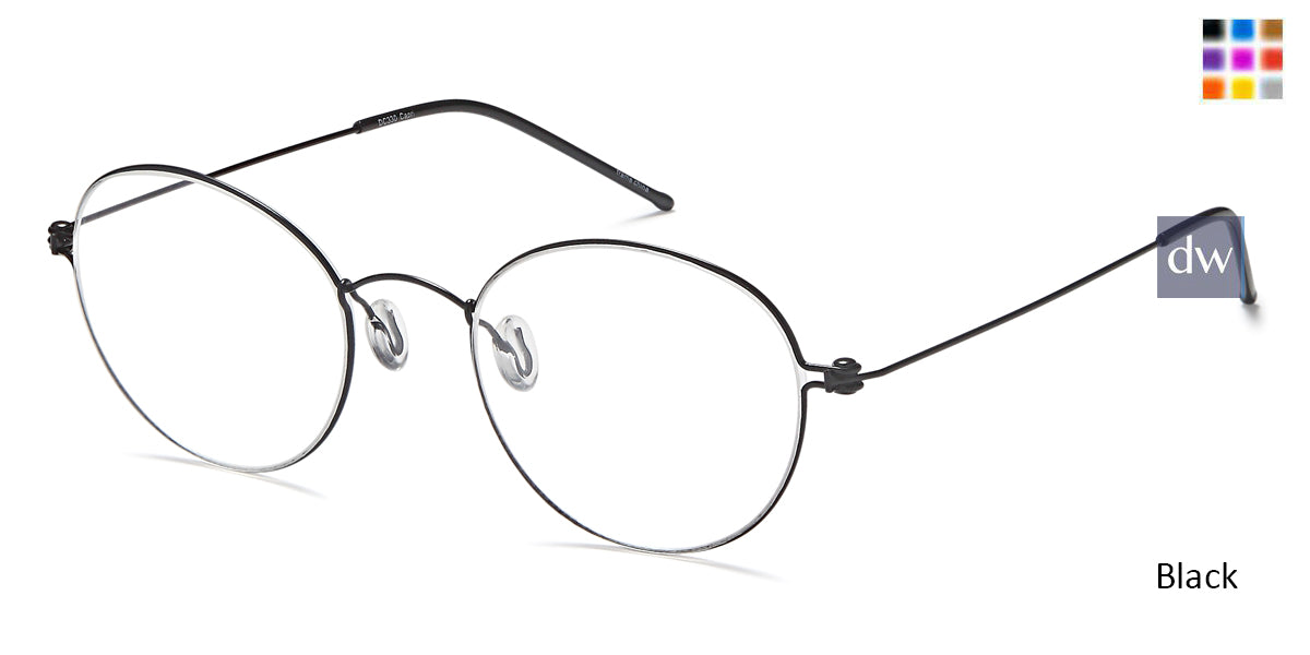 Black Capri Dicaprio DC330 Eyeglasses -Teenager.