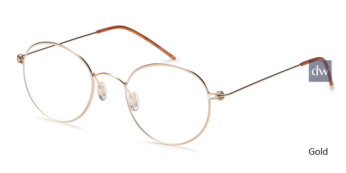 Gold Capri Dicaprio DC330 Eyeglasses -Teenager.